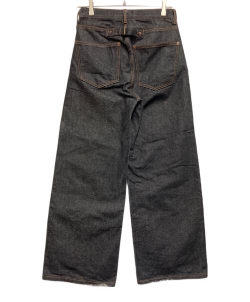 Noen（ノエン）NOEN (ノエン) ワイドデニムパンツ ブラック サイズ:SIZE　Sの古着・服飾アイテム