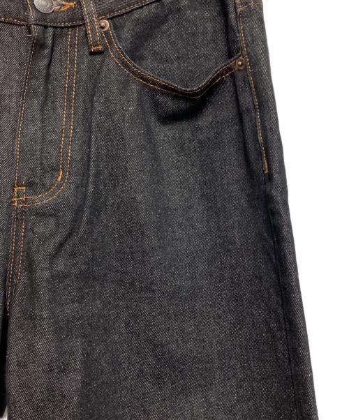 Noen（ノエン）NOEN (ノエン) ワイドデニムパンツ ブラック サイズ:SIZE　Sの古着・服飾アイテム