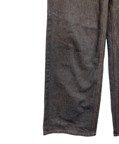 Noen（ノエン）NOEN (ノエン) ワイドデニムパンツ ブラック サイズ:SIZE　Sの古着・服飾アイテム