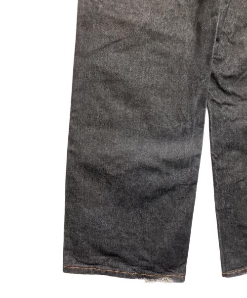 Noen（ノエン）NOEN (ノエン) ワイドデニムパンツ ブラック サイズ:SIZE　Sの古着・服飾アイテム