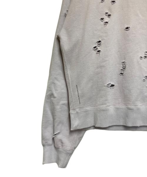 DELUXE（デラックス）DELUXE (デラックス) ダメージ加工スウェット パープル サイズ:SIZE Mの古着・服飾アイテム