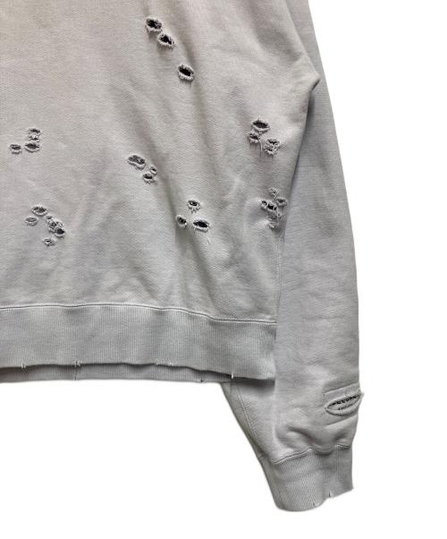 DELUXE（デラックス）DELUXE (デラックス) ダメージ加工スウェット パープル サイズ:SIZE Mの古着・服飾アイテム