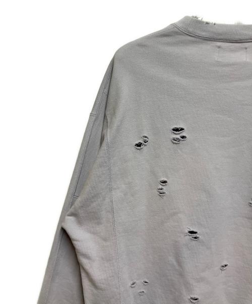 DELUXE（デラックス）DELUXE (デラックス) ダメージ加工スウェット パープル サイズ:SIZE Mの古着・服飾アイテム