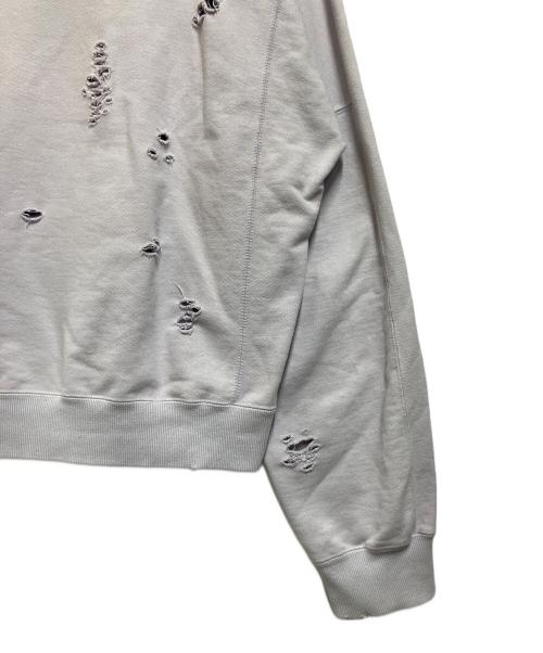 DELUXE（デラックス）DELUXE (デラックス) ダメージ加工スウェット パープル サイズ:SIZE Mの古着・服飾アイテム