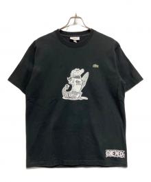LACOSTE（ラコステ）の古着「半袖カットソー」｜ブラック