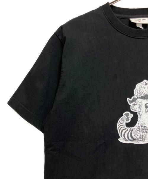 LACOSTE（ラコステ）LACOSTE (ラコステ) 半袖カットソー ブラック サイズ:SIZE Lの古着・服飾アイテム