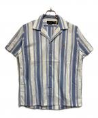 POLO RALPH LAURENポロ・ラルフローレン）の古着「半袖シャツ」｜スカイブルー×ホワイト