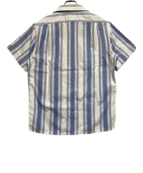 POLO RALPH LAUREN（ポロ・ラルフローレン）POLO RALPH LAUREN (ポロ・ラルフローレン) 半袖シャツ スカイブルー×ホワイト サイズ:SIZE Sの古着・服飾アイテム