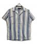 POLO RALPH LAUREN（ポロ・ラルフローレン）の古着「半袖シャツ」｜スカイブルー×ホワイト