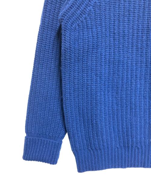 Barbour（バブアー）Barbour (バブアー) クルーネック リブニット ブルー サイズ:SIZE Sの古着・服飾アイテム