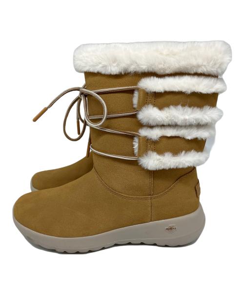 SKECHERS（スケッチャーズ）SKECHERS (スケッチャーズ) ショートブーツ ブラウン×ホワイト サイズ:SIZE 24.5の古着・服飾アイテム
