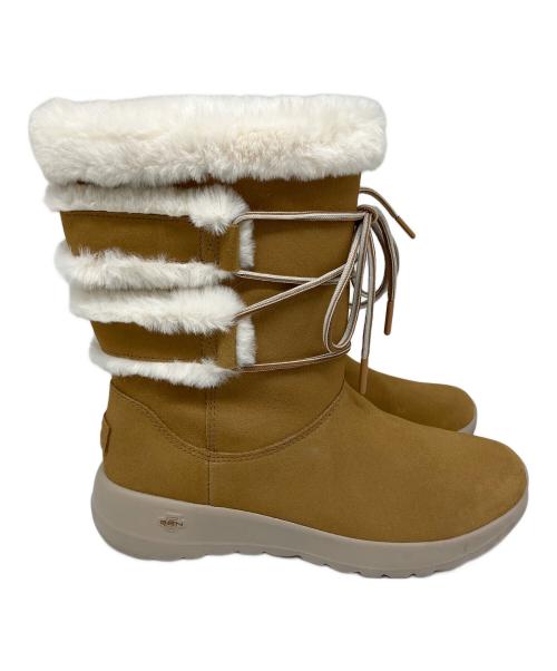 SKECHERS（スケッチャーズ）SKECHERS (スケッチャーズ) ショートブーツ ブラウン×ホワイト サイズ:SIZE 24.5の古着・服飾アイテム