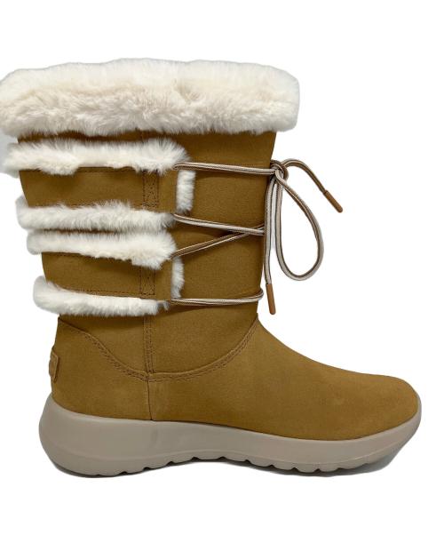 SKECHERS（スケッチャーズ）SKECHERS (スケッチャーズ) ショートブーツ ブラウン×ホワイト サイズ:SIZE 24.5の古着・服飾アイテム