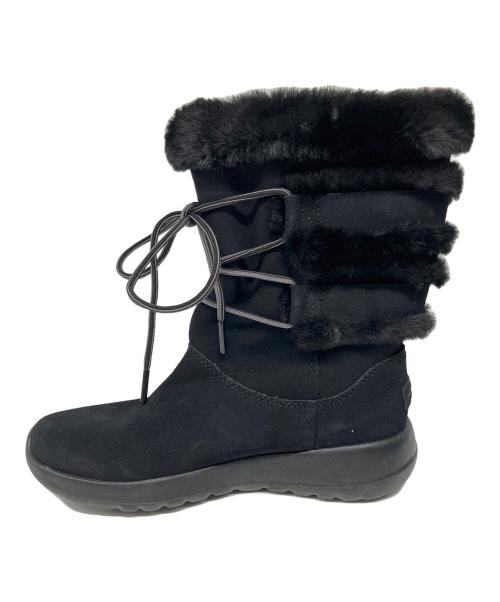 SKECHERS（スケッチャーズ）SKECHERS (スケッチャーズ) ショートブーツ ブラック サイズ:SIZE 24.5の古着・服飾アイテム