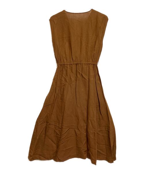 ANAYI（アナイ）ANAYI (アナイ) ノースリーブワンピース ブラウン サイズ:SIZE 38の古着・服飾アイテム