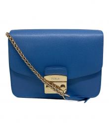 FURLA（フルラ）の古着「ショルダーバッグ」｜ブルー