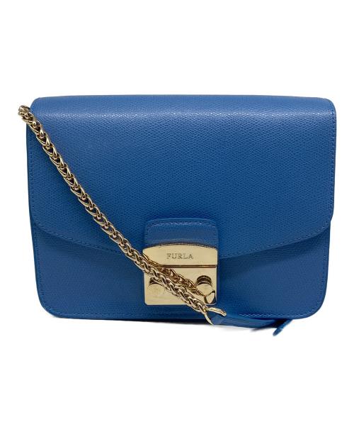 FURLA（フルラ）FURLA (フルラ) ショルダーバッグ ブルーの古着・服飾アイテム
