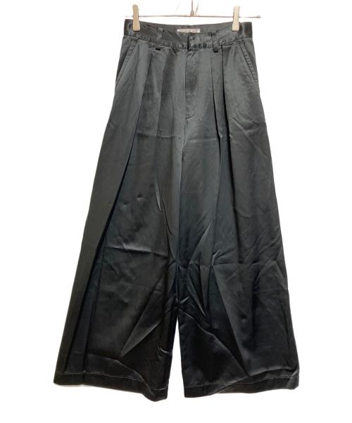 RIAM-PLAGE（リアムプラージュ）RIAM-PLAGE (リアムプラージュ) キュプラ ワイドパンツ ブラック サイズ:SIZE 34の古着・服飾アイテム