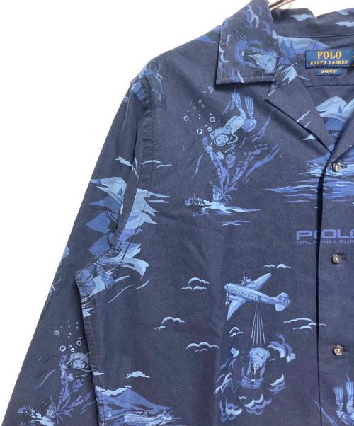 POLO RALPH LAUREN（ポロ・ラルフローレン）POLO RALPH LAUREN (ポロ・ラルフローレン) 長袖シャツ ブルー サイズ:SIZE Mの古着・服飾アイテム