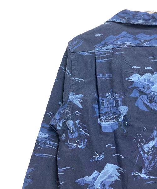 POLO RALPH LAUREN（ポロ・ラルフローレン）POLO RALPH LAUREN (ポロ・ラルフローレン) 長袖シャツ ブルー サイズ:SIZE Mの古着・服飾アイテム