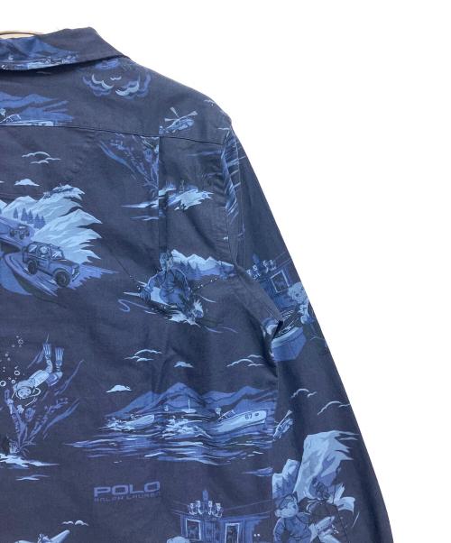 POLO RALPH LAUREN（ポロ・ラルフローレン）POLO RALPH LAUREN (ポロ・ラルフローレン) 長袖シャツ ブルー サイズ:SIZE Mの古着・服飾アイテム