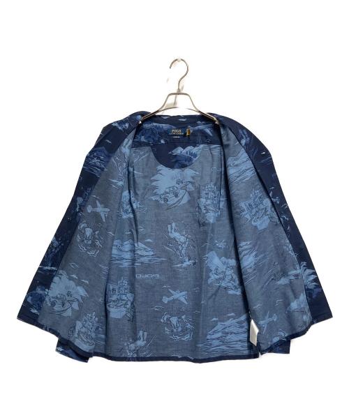 POLO RALPH LAUREN（ポロ・ラルフローレン）POLO RALPH LAUREN (ポロ・ラルフローレン) 長袖シャツ ブルー サイズ:SIZE Mの古着・服飾アイテム
