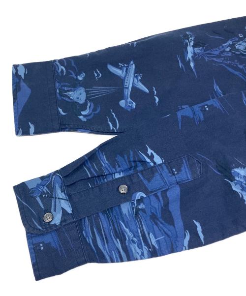 POLO RALPH LAUREN（ポロ・ラルフローレン）POLO RALPH LAUREN (ポロ・ラルフローレン) 長袖シャツ ブルー サイズ:SIZE Mの古着・服飾アイテム
