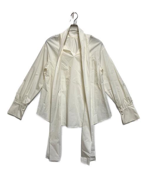 FRAY ID（フレイ アイディー）FRAY ID (フレイ アイディー) 長袖ブラウス ホワイト サイズ:SIZE ONEの古着・服飾アイテム