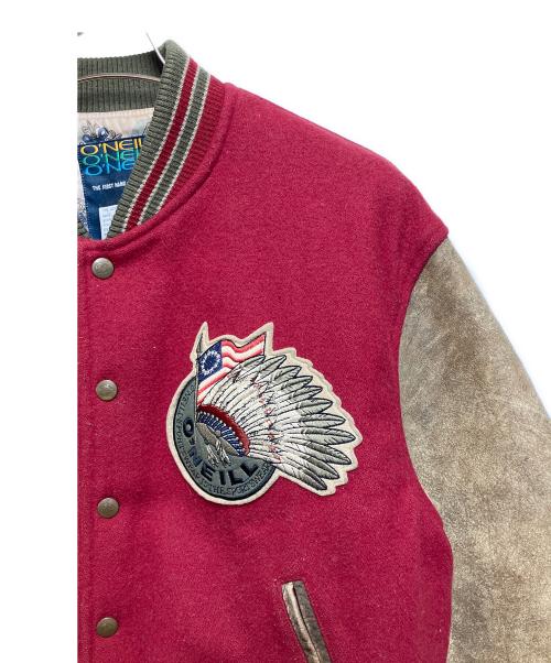 O'NEILL（オニール）O'NEILL (オニール) 中綿ジャケット レッド×ベージュ サイズ:SIZE Mの古着・服飾アイテム