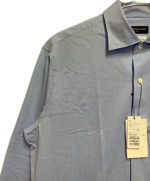TOMORROW LAND（トゥモローランド）TOMORROW LAND (トゥモローランド) 長袖シャツ ブルー×ホワイト サイズ:SIZE L 未使用品の古着・服飾アイテム