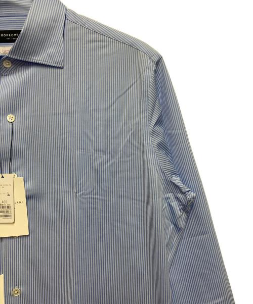 TOMORROW LAND（トゥモローランド）TOMORROW LAND (トゥモローランド) 長袖シャツ ブルー×ホワイト サイズ:SIZE L 未使用品の古着・服飾アイテム