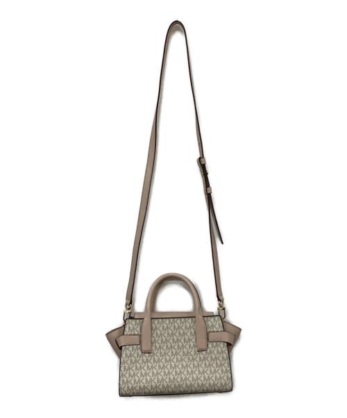 MICHAEL KORS（マイケルコース）MICHAEL KORS (マイケルコース) ショルダーバッグ ピンク×ベージュの古着・服飾アイテム