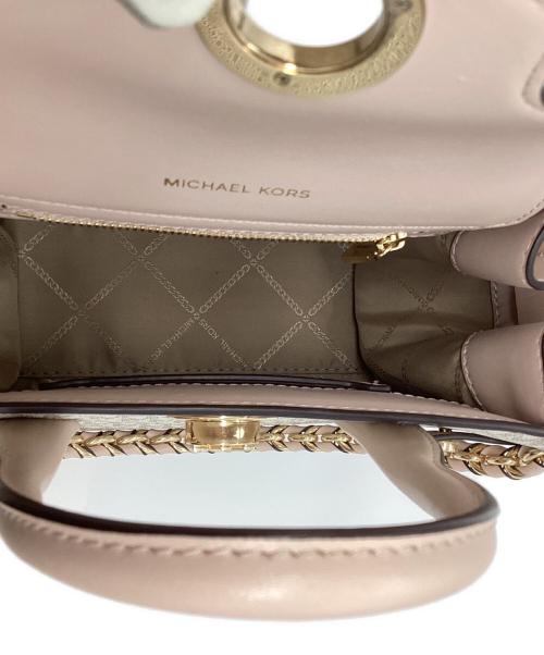 MICHAEL KORS（マイケルコース）MICHAEL KORS (マイケルコース) ショルダーバッグ ピンク×ベージュの古着・服飾アイテム