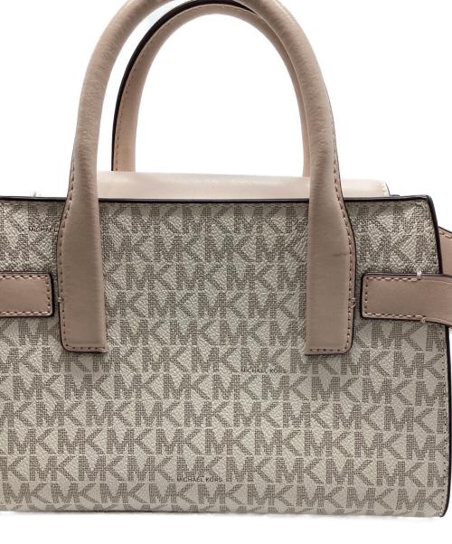 MICHAEL KORS（マイケルコース）MICHAEL KORS (マイケルコース) ショルダーバッグ ピンク×ベージュの古着・服飾アイテム