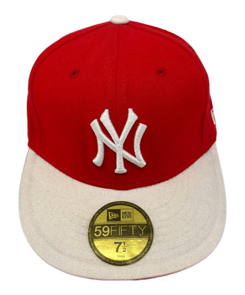 New Era（ニューエラ）New Era (ニューエラ) キャップ レッド×ベージュの古着・服飾アイテム