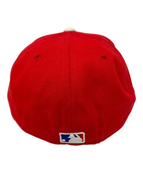 New Era（ニューエラ）New Era (ニューエラ) キャップ レッド×ベージュの古着・服飾アイテム