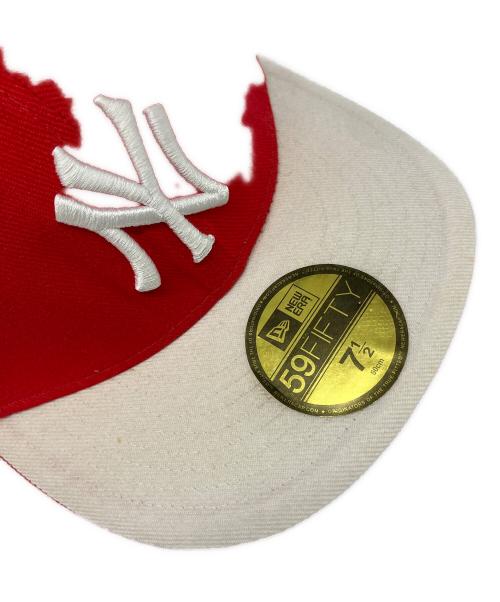 New Era（ニューエラ）New Era (ニューエラ) キャップ レッド×ベージュの古着・服飾アイテム