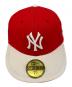 New Era（ニューエラ）の古着「キャップ」｜レッド×ベージュ