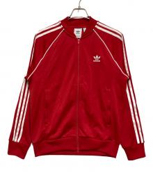 adidas（アディダス）の古着「トラックジャケット」｜レッド×ホワイト