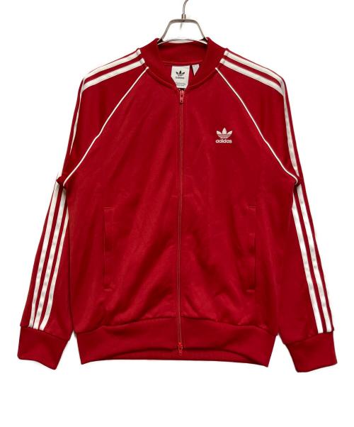 adidas（アディダス）adidas (アディダス) トラックジャケット レッド×ホワイト サイズ:SIZE 0の古着・服飾アイテム