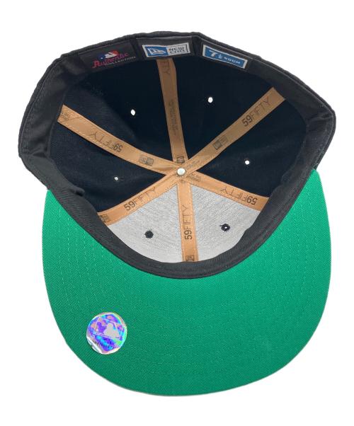 New Era（ニューエラ）New Era (ニューエラ) キャップ ブラック×グリーンの古着・服飾アイテム