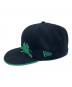 New Era (ニューエラ) キャップ ブラック×グリーン：3000円