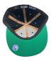 中古・古着 New Era (ニューエラ) キャップ ブラック×グリーン：3000円