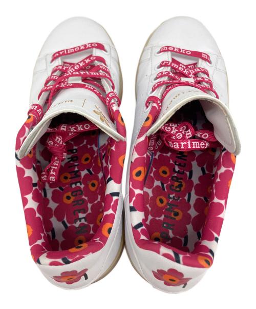 adidas（アディダス）adidas (アディダス) marimekko (マリメッコ) ローカットスニーカー ホワイト×ピンク サイズ:SIZE 23cmの古着・服飾アイテム