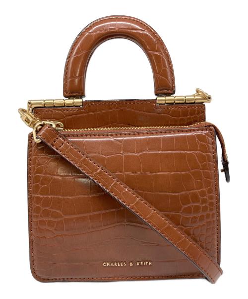 CHARLES & KEITH（チャールズアンドキース）CHARLES & KEITH (チャールズアンドキース) ハンドバッグ ブラウンの古着・服飾アイテム