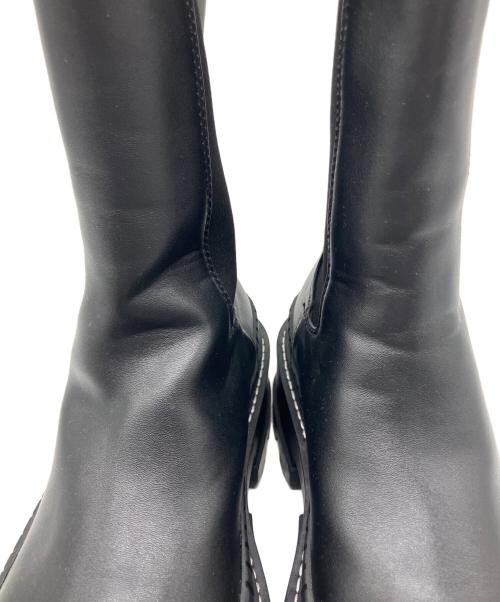 CHARLES & KEITH（チャールズアンドキース）CHARLES & KEITH (チャールズアンドキース) チェルシーブーツ ブラック サイズ:37の古着・服飾アイテム