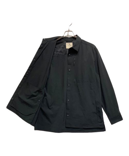 Snow peak（スノーピーク）Snow peak (スノーピーク) 長袖シャツ ブラック サイズ:SIZE  Lの古着・服飾アイテム