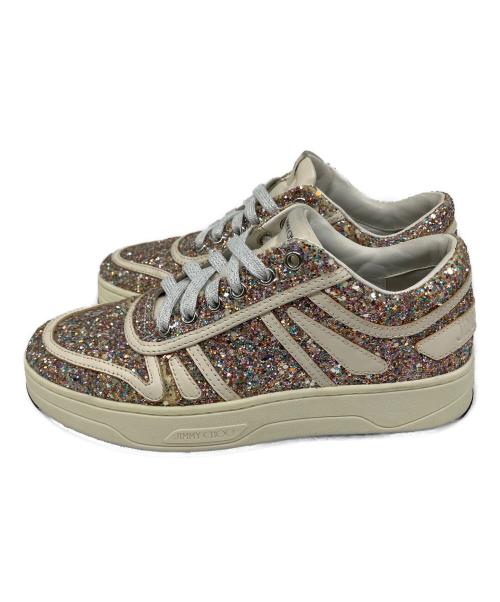 JIMMY CHOO（ジミーチュウ）JIMMY CHOO (ジミーチュウ) ローカットスニーカー ホワイト×ピンク サイズ:SIZE 36の古着・服飾アイテム
