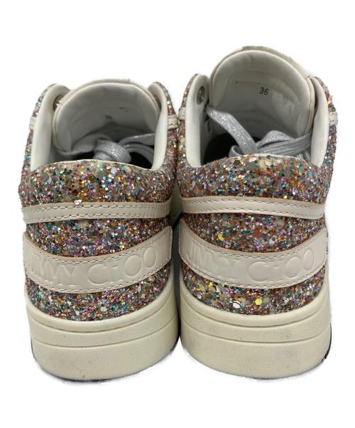 JIMMY CHOO（ジミーチュウ）JIMMY CHOO (ジミーチュウ) ローカットスニーカー ホワイト×ピンク サイズ:SIZE 36の古着・服飾アイテム
