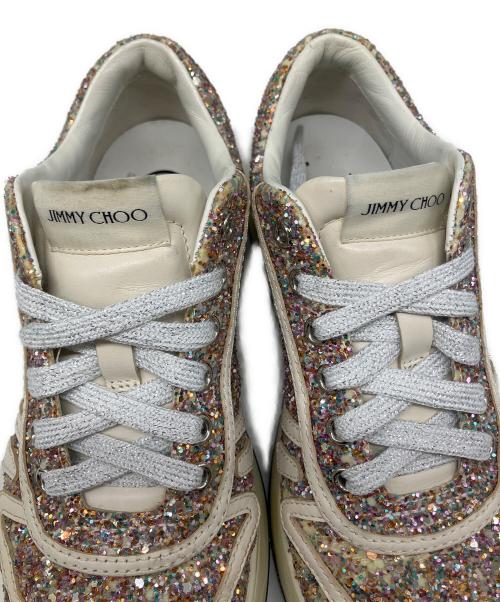 JIMMY CHOO（ジミーチュウ）JIMMY CHOO (ジミーチュウ) ローカットスニーカー ホワイト×ピンク サイズ:SIZE 36の古着・服飾アイテム